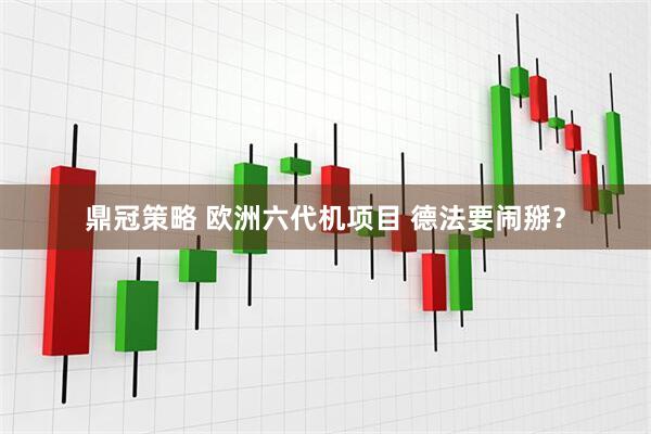 鼎冠策略 欧洲六代机项目 德法要闹掰？