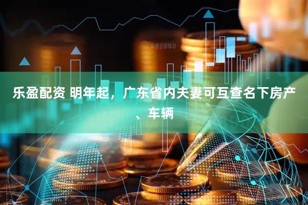 乐盈配资 明年起，广东省内夫妻可互查名下房产、车辆